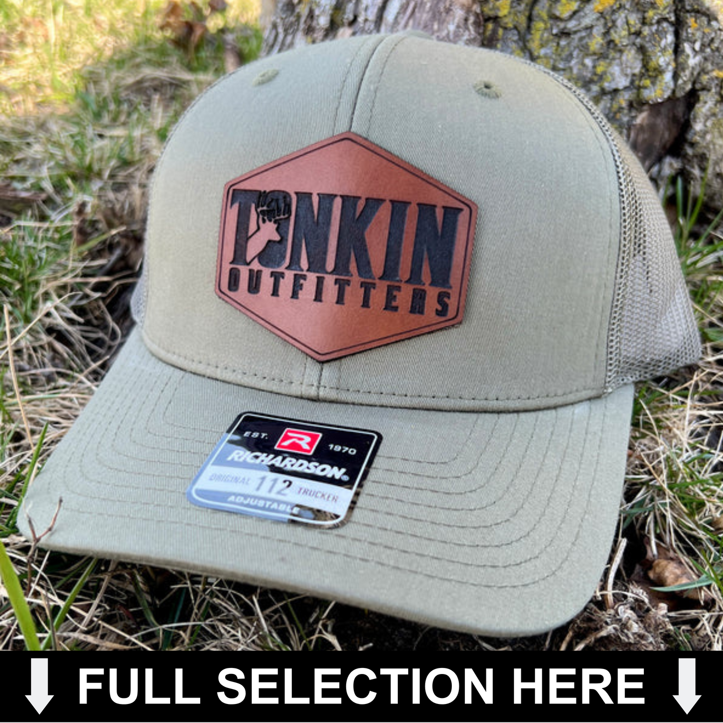 Leather Patch Hats (Your Logo)
