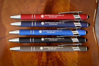 Soft Touch Metal Pens