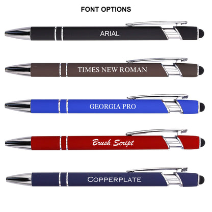 Soft Touch Metal Pens