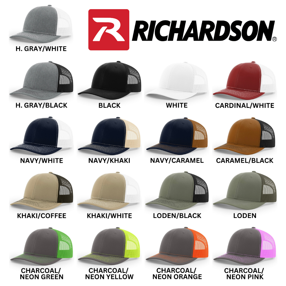Custom Richardson 168 Leather Patch Hats